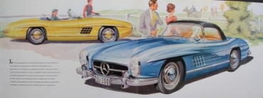 Mercedes-Benz 300 SL Roadster Modelprogram 1958 Carbrochure (3054)